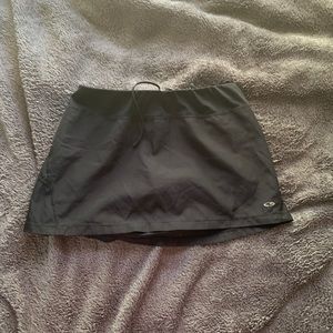 black tennis skort